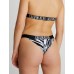 Calvin Klein γυναικείο μαγιό bottom brazilian ζεβρέ με λάστιχο,κανονική γραμμή, 100%polyesterKW0KW02115 0GN